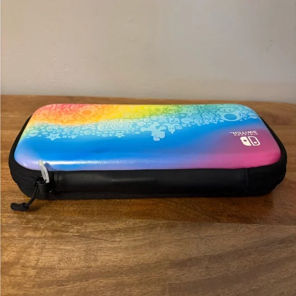 Nintendo Switch Rainbow Super Mario Collage Hard Shell Carrying Case Multicolor - Picture 3 of 6
